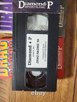 12 Diamond P Sports 1986-97 Nhra Drag Racing Vhs Set Htf Rare