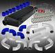 12p 2.5 Diy Turbo Piping Kit T-bolt Clamps Couplers With 2.5 Black Intercooler