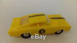 132 Vintage 1967 Eldon 2 In 1 Race N Drag Set Charger & Mustang Complete MIB