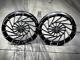 15 Front Drag Racing Wheels Mayhem Black Contrast Cut Set Of 2