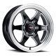 17x7 Weld S156 Ventura 6 Drag Black Milled Wheels 6x5.5 (0mm) Set Of 4