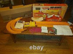1960s Hot Wheels Rod Runner speedway set & original box plus Drag Race Launcher