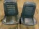 1966 Chevrolet A-body Front Bucket Seat Set Of 2- Blue With White Trim Impala