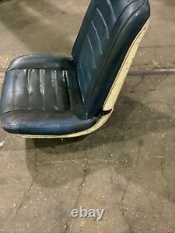 1966 CHEVROLET A-BODY FRONT BUCKET SEAT SET OF 2- BLUE With WHITE TRIM IMPALA