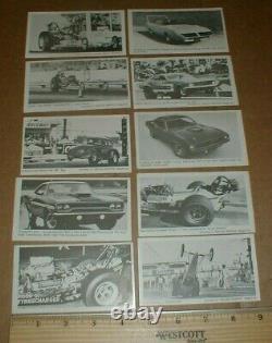 1971 Fleer Dragstrip Stickshifts Drag Racing 10 card set Don Garlits Plymouth