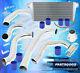 1986-1991 Mazda Rx-7 Race Turbo Charger 31x11.5x3 Intercooler + Piping Kit Blue