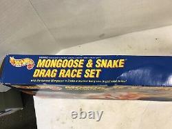 1993 Hot Wheels Mongoose & Snake Drag Race Set New Sealed In Box Free Shipping