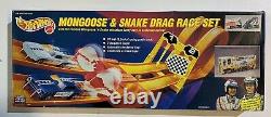 1993 Mattel Limited New Hot Wheels Mongoose & Snake Drag Race Set Rare Vhtf