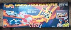 1993 Vintage Hot Wheels Mongoose & Snake Drag Race Set Brand New