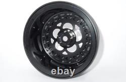 2.2 3.0 Beadlock Wheels Lightweight Drag Racing, 5 Hole, Black, Set of 2