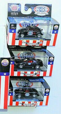 2021 M2 Machines NHRA 70 Years Drag Racing COMPLETE SET of 6 with Display Case