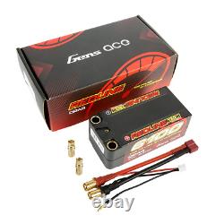 2x Gens Ace Redline Drag Racing 2s 7.4v 6100mAh 130C 500A Burst Hard Case Shorty