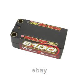 2x Gens Ace Redline Drag Racing 2s 7.4v 6100mAh 130C 500A Burst Hard Case Shorty