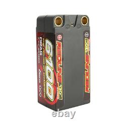 2x Gens Ace Redline Drag Racing 2s 7.4v 6100mAh 130C 500A Burst Hard Case Shorty