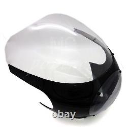 5 3/4 Cafe Racer Drag Racing Fairing & Windshield Fits With39mm Forks Headlights