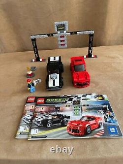 75874 LEGO Complete Speed Champions Chevrolet Camaro Drag Race instructions figs