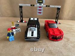75874 LEGO Complete Speed Champions Chevrolet Camaro Drag Race instructions figs