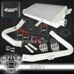 98-01 A4 1.8L B5 Upgrade Bolt On Front Mount Intercooler Silicone Hoses + Piping