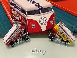 A-fight To Win! Near Mnt (hot Wheel Classics) Mongoose & Snake Drag Bus Set