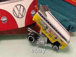 A-fight To Win! Near Mnt (hot Wheel Classics) Mongoose & Snake Drag Bus Set