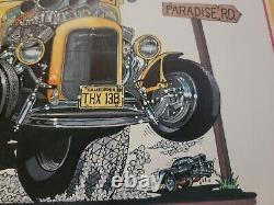 American Graffiti Muscle Cartoon Original Artwork Set'55 Chevy 32' Ford Art