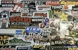 Assorted Set Of 3000+ Drags Nhra Offroad Utv Motocross Racing Decals Stickers