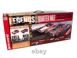 Auto World 13' Legends of the Quarter Mile Drag Slot Race Set HO Scale SRS332