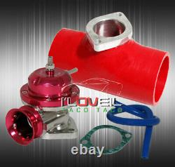 Big Fmic Front Mount Intercooler + Boosted Sqv Style BOV + Aluminum Piping Kit