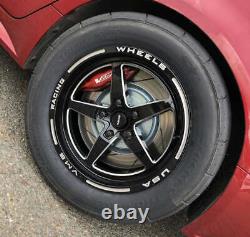 Black Drag Pack V-star 17x10 & 18x5 Wheels Rims Set For 2008-2009 Pontiac G8 Gt