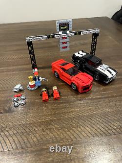 Complete LEGO SPEED CHAMPIONS Chevrolet Camaro Drag Race (75874)