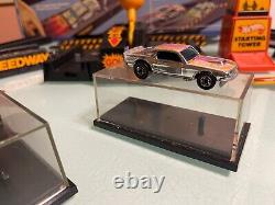 DON'T-B- SCARED! (RARE) HW DOUBLE SCARE SPEEDWAY DRAG RACE SET WithNEAR MINT CAR