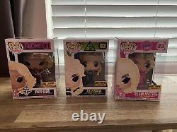 Drag Race Funko Pop Figure Lot (3) Rupaul, Alaska & Trixie Mattel