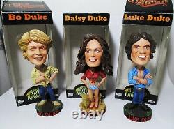 Dukes Of Hazzard Neca Head Knockers 3 Bobblehead Set Bo Luke & Daisy Duke Action