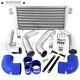 Fits 89-94 Nissan 200sx Turbo Blue Aluminum T6061 Intercooler + Piping Set