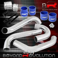 For 1993-1998 Toyota Supra 2Jz-Gte Aluminum Intercooler Piping Kit Blue Couplers
