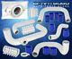 For 90-93 Integra Da Polish Turbo Aluminum Piping Kit Blue Couplers Bov Adapter