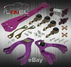 For 92-95 Civic Eg Purple Suspension Combo Set Control Arm Camber Kit Subframe