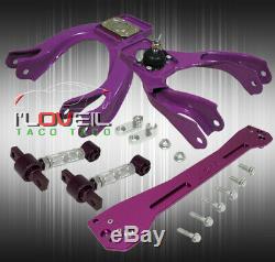 For 92-95 Civic Eg Purple Suspension Combo Set Control Arm Camber Kit Subframe