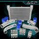 For Subaru Brz Frs Aluminum Front Mount Intercooler + Piping Kit Blue Couplers