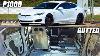 Gutted Tesla P100d Sets New Quarter Mile Record Drag Racing