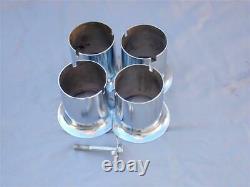 Holley Dominator Carburetor 3 Inch Velocity Stacks Complete Set with Bolt & Claw