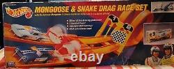 Hot Wheels 1993 Mongoose & Snake Diecast Funny Car Race Track McEwen Prudhomme