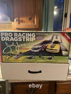 JOHN FORCE PRO RACING DRAG STRIP Slot Car Race set NEW Pulled From Box Rare