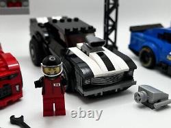 LEGO CHEVROLET SPEED CHAMPIONS LOT Camaro Drag Race 75874 75891 NASCAR ZL1 USED