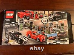 LEGO SPEED CHAMPIONS Chevrolet Camaro Drag Race 75874 100% Complete With Box