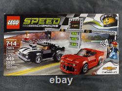 LEGO SPEED CHAMPIONS Chevrolet Camaro Drag Race (75874) Complete Set