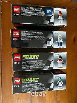 LEGO Speed Champions Audi R18, Audi R8, Corvette Z06, Ford Mustang, Camero Drag Race