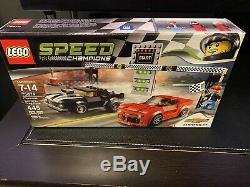 Lego Speed Champions Chevrolet Camaro Drag Race Black Red 445 Pieces 75874 Nisb