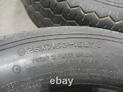 Mickey Thompson Sportsman Tires 26x7.5 15lt Drag Street Racing Set Of 2 No Rot