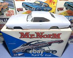 Mpc 1969 Dodge Mr. Norm Super Charger Funny Car Kit#714-200 Amt 1/25 Complete